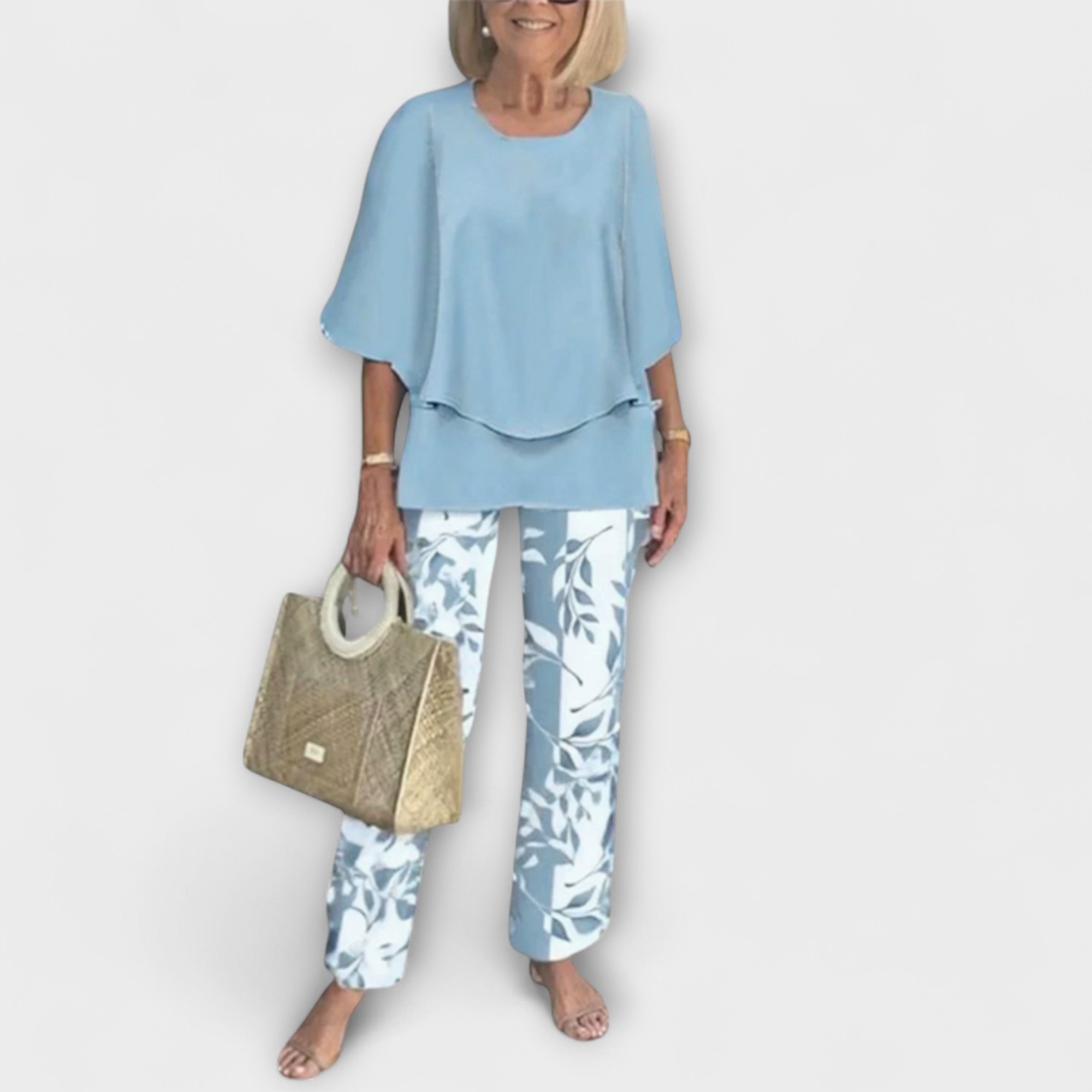 Rosamund - Set modern cu bluză confortabilă și pantaloni