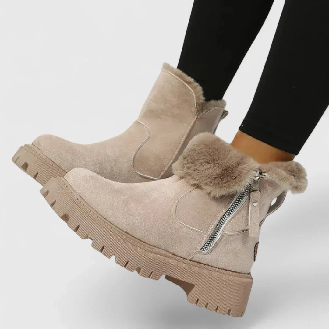 Irină - Botine confortabile și călduroase cu căptușeală moale pentru eleganță zilnică