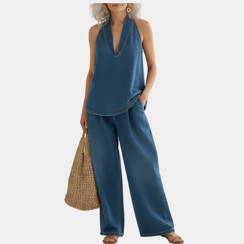 Ivy™ | Set din două piese din denim vintage