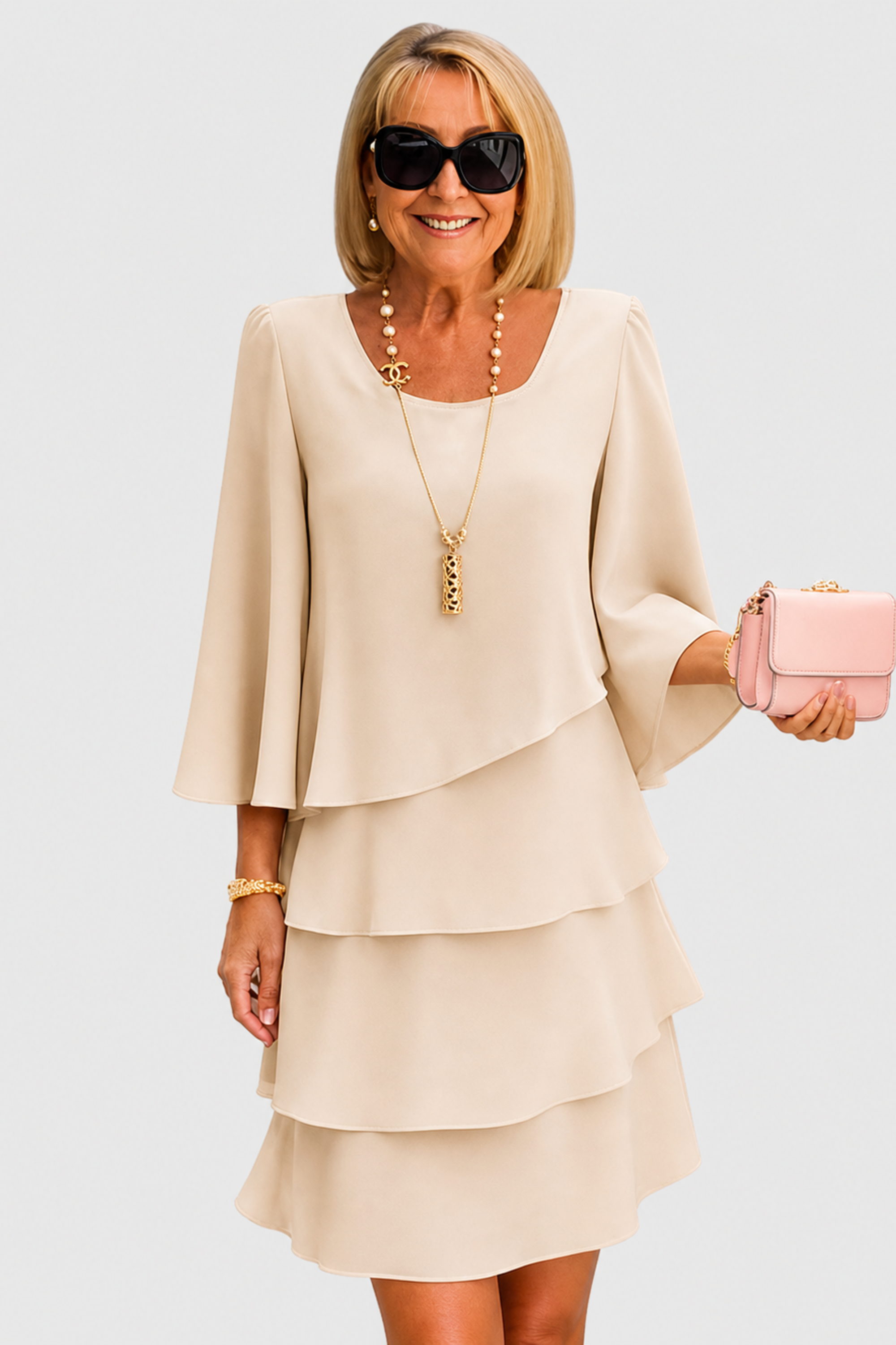 Catherine | Rochie Elegantă cu Volane