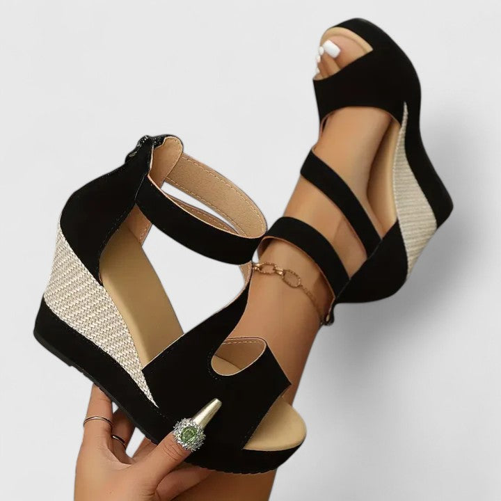 Zynavielle | Sandale ortopedice cu toc wedge