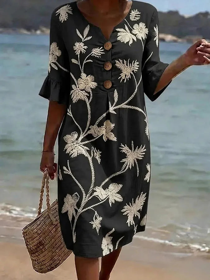 Rochie casual pentru femei cu imprimeu floral