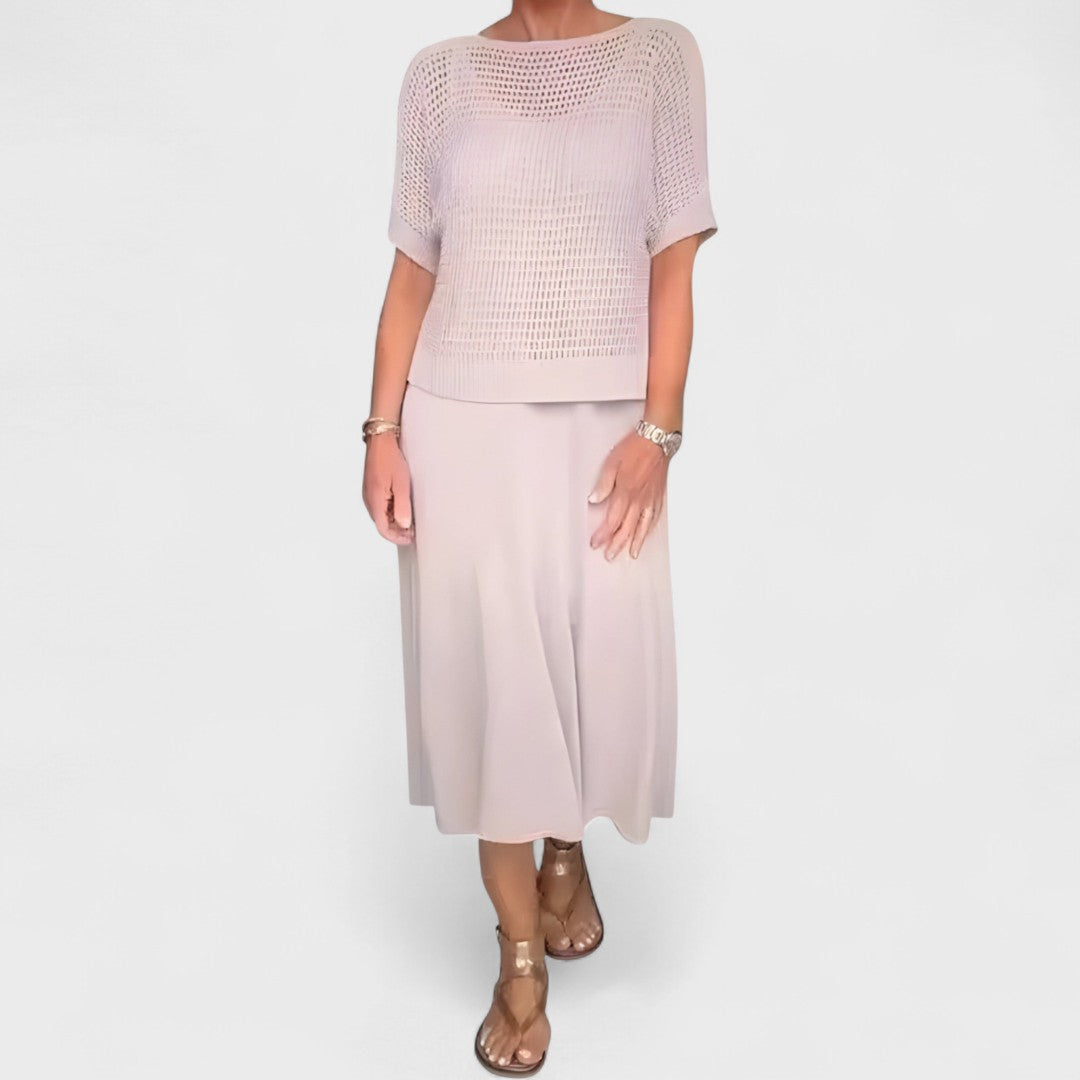 Claudia - Rochie de Vară cu Top Tricotat