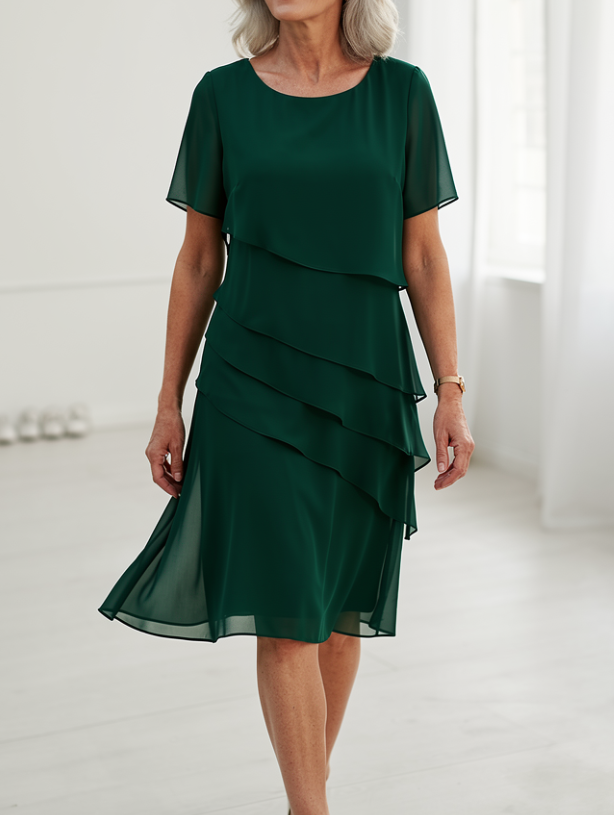 Linda - Rochie Elegantă cu Dungi