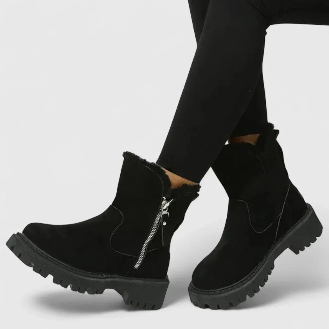 Irină - Botine confortabile și călduroase cu căptușeală moale pentru eleganță zilnică