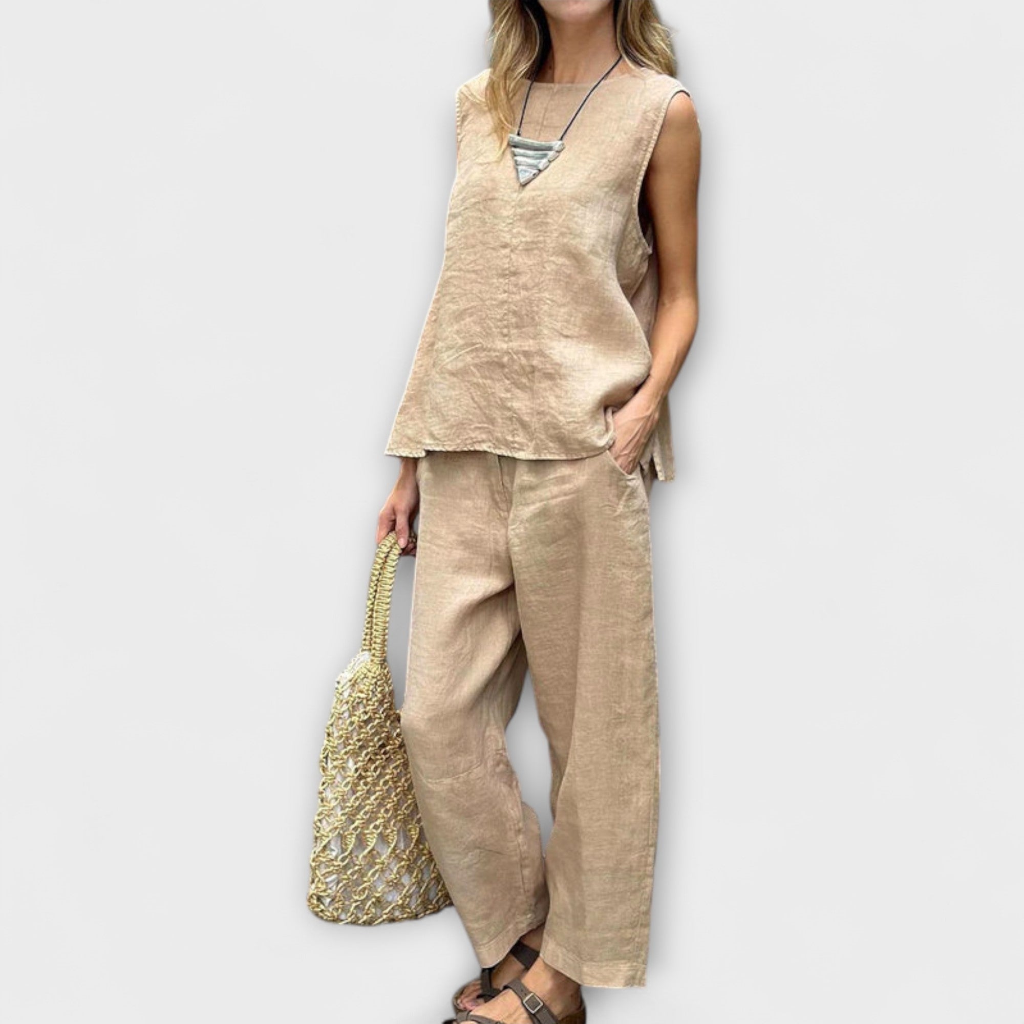 Jennifer - Outfit lejer din bumbac și in