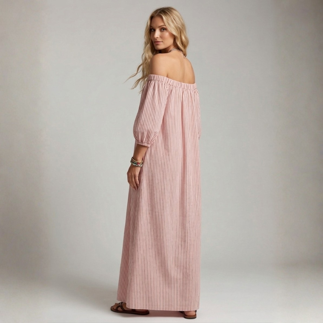 Aura - Rochie Maxi din In și Bumbac