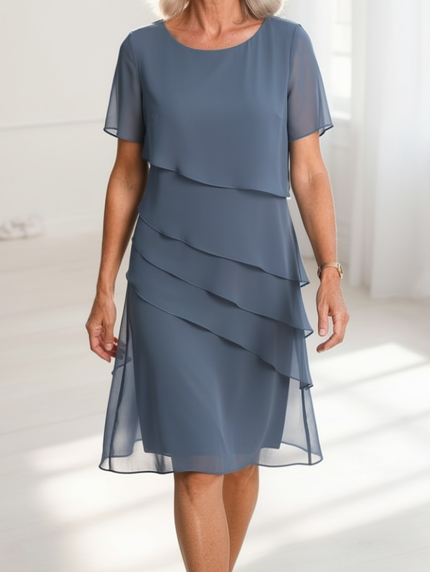 Linda - Rochie Elegantă cu Dungi