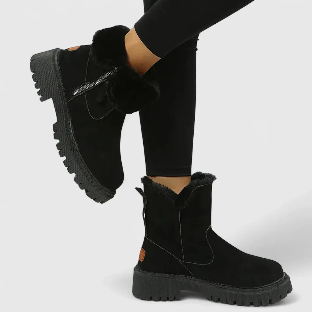 Irină - Botine confortabile și călduroase cu căptușeală moale pentru eleganță zilnică