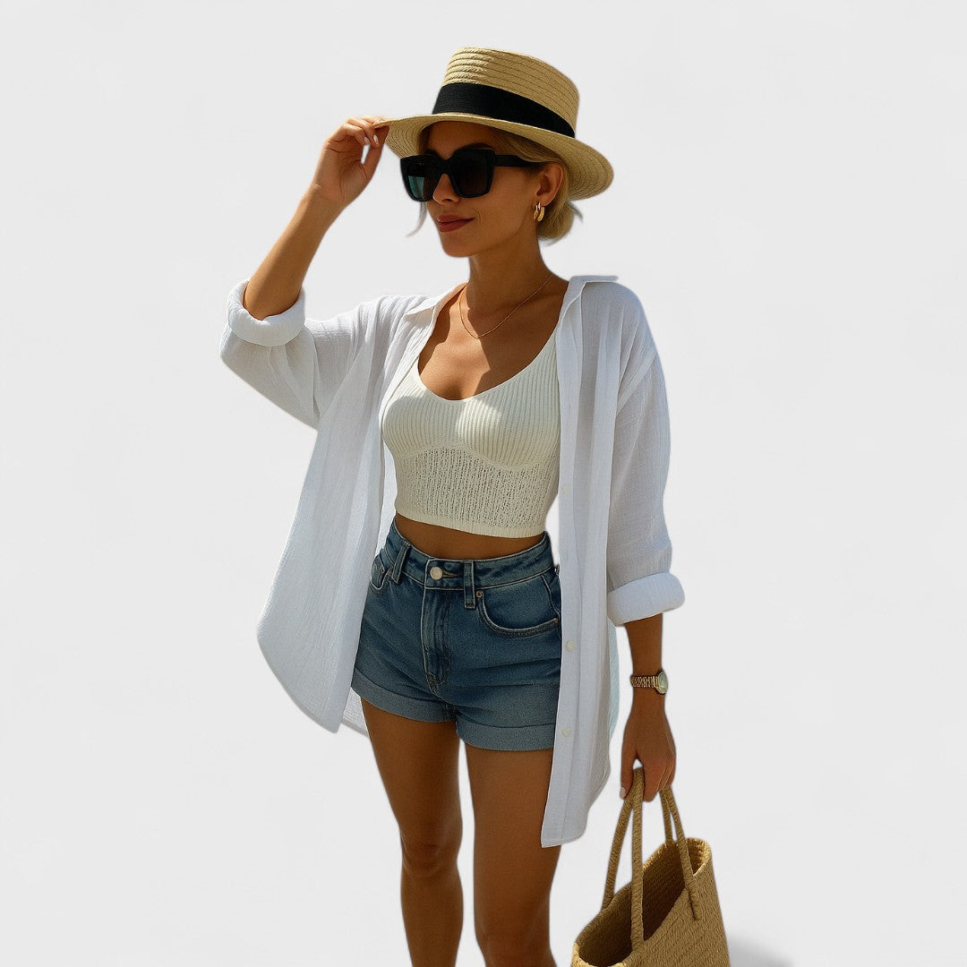 Irena - Bluză casual în stil Ibiza