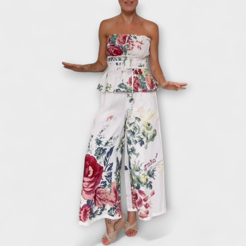 Indigo - Set de rochie florală de vară
