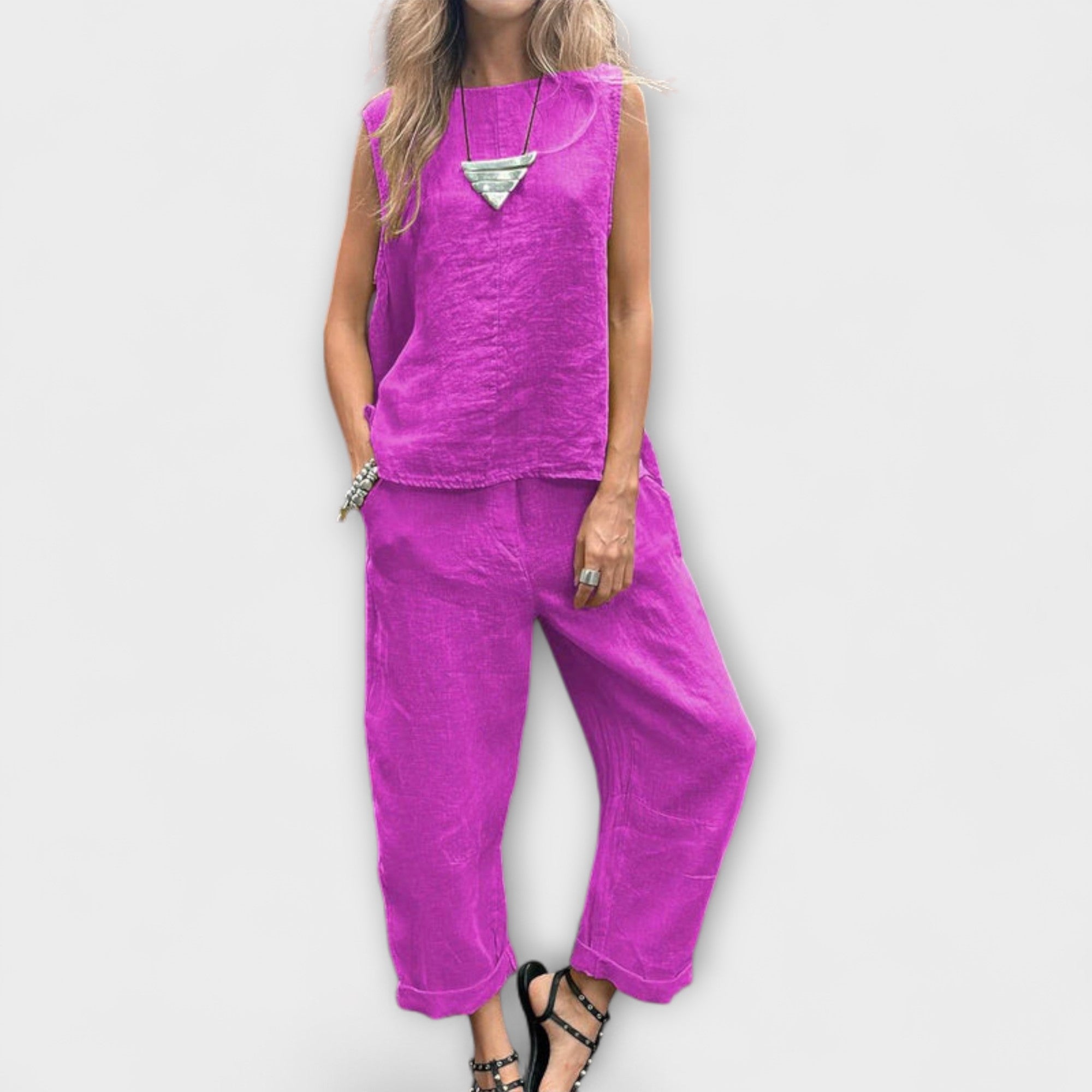 Jennifer - Outfit lejer din bumbac și in