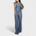Ivy - Set elegant de top cu decolteu în V și pantaloni
