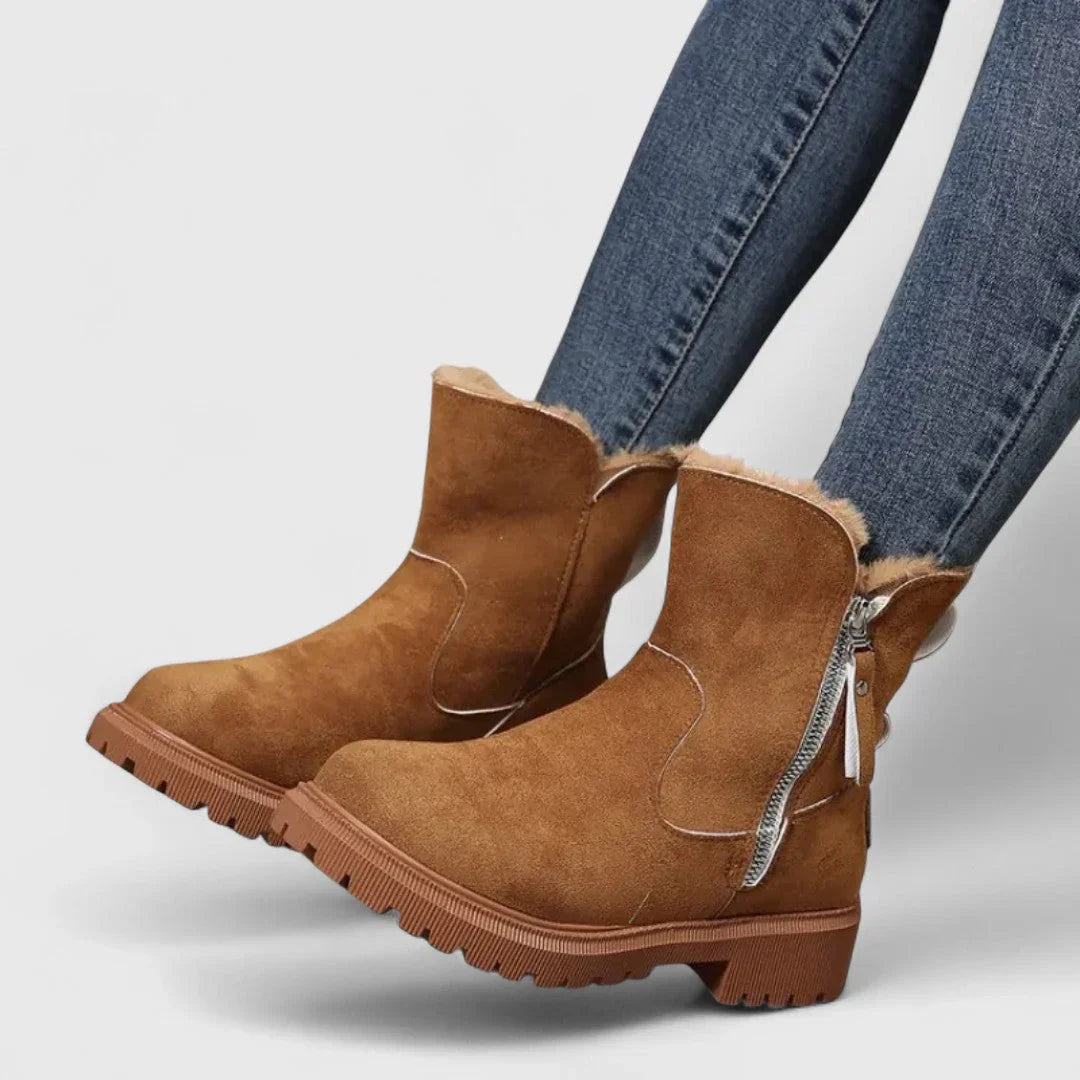 Irină - Botine confortabile și călduroase cu căptușeală moale pentru eleganță zilnică