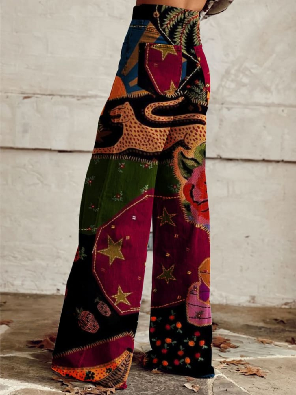 Nicole - Pantaloni boho eleganți