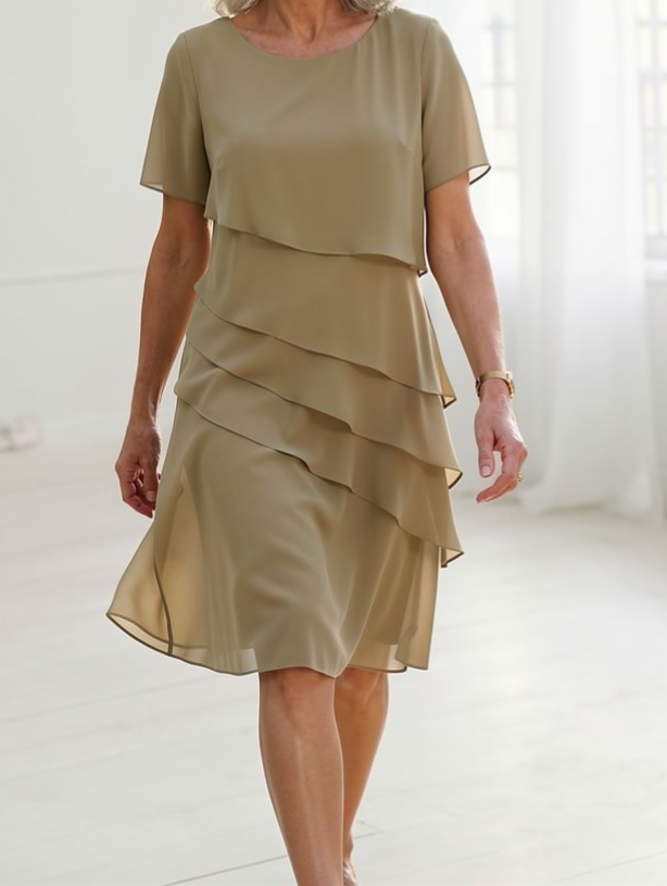 Linda - Rochie Elegantă cu Dungi