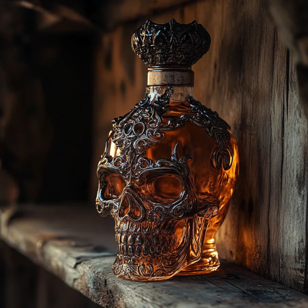 Sticlă de Whisky Craniu