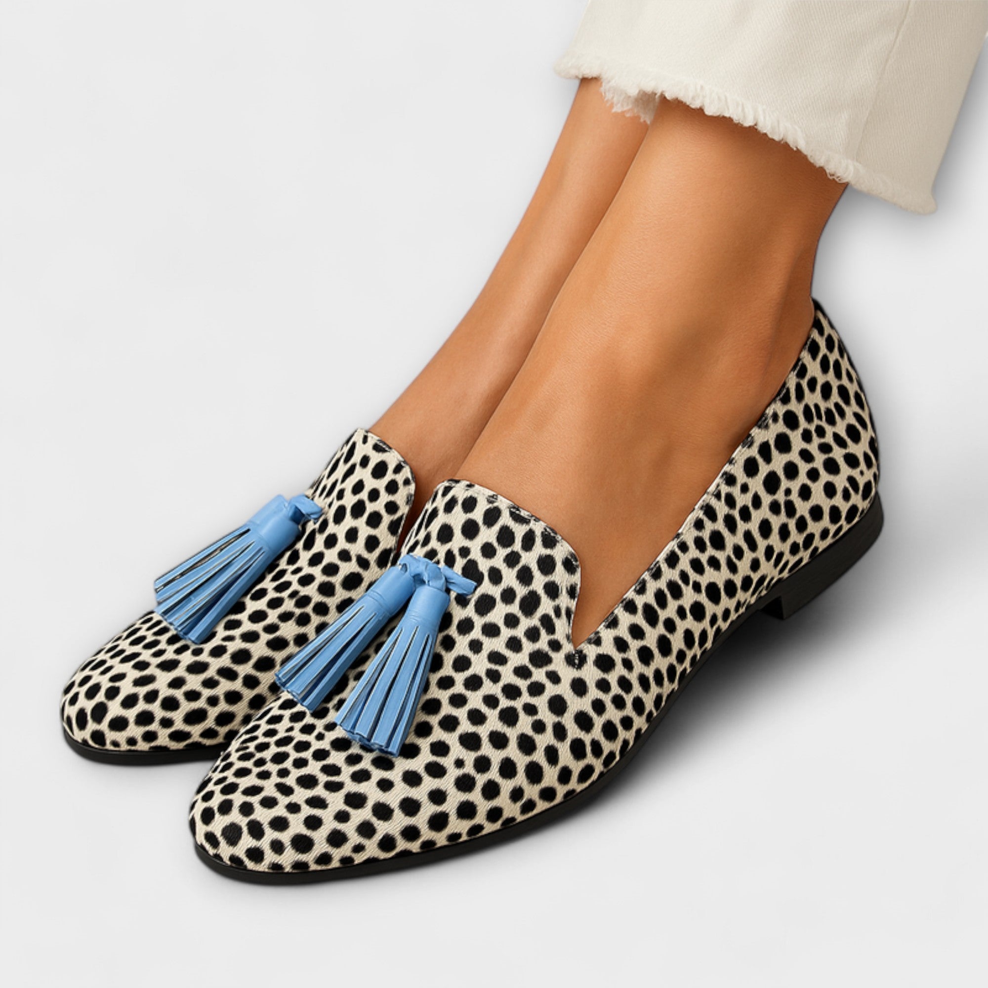 Mocasin cu Pompone și Model Pois - Pentru Fiecare Zi