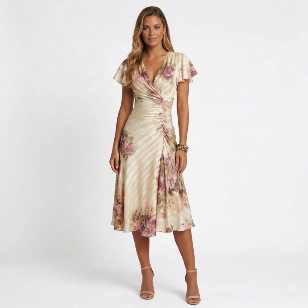 Camile - Rochie elegantă cu flori