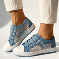 Marta - Pantofi sport cu detalii florale