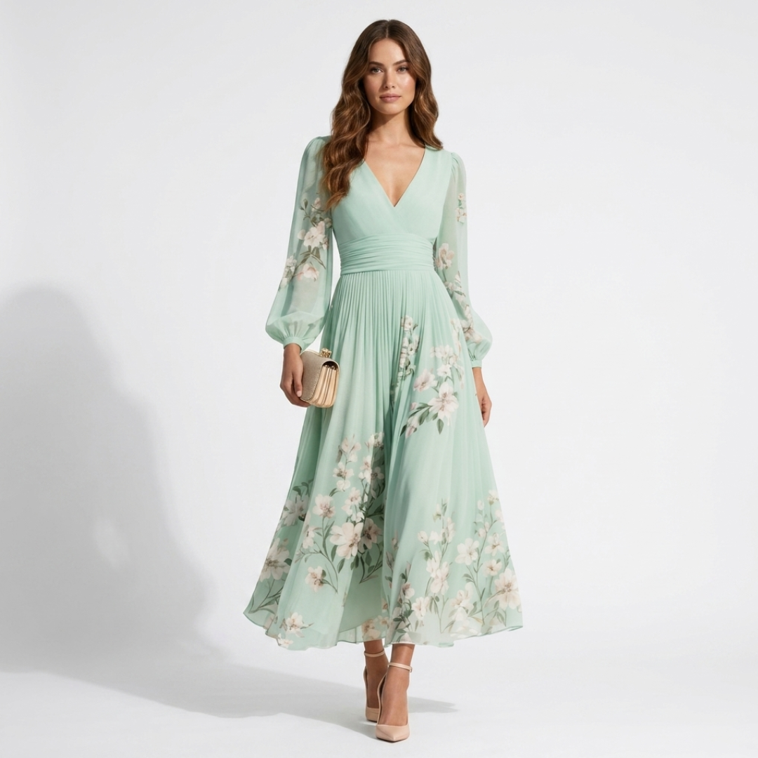 Mel - Rochie Midi Elegantă și Aerisită