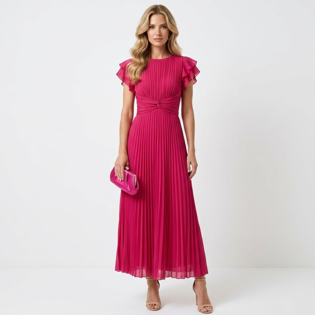 Delia - Rochie plisată