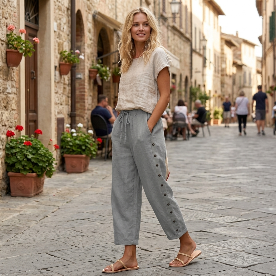 Dorin – Pantaloni Straight pentru Echilibru Natural