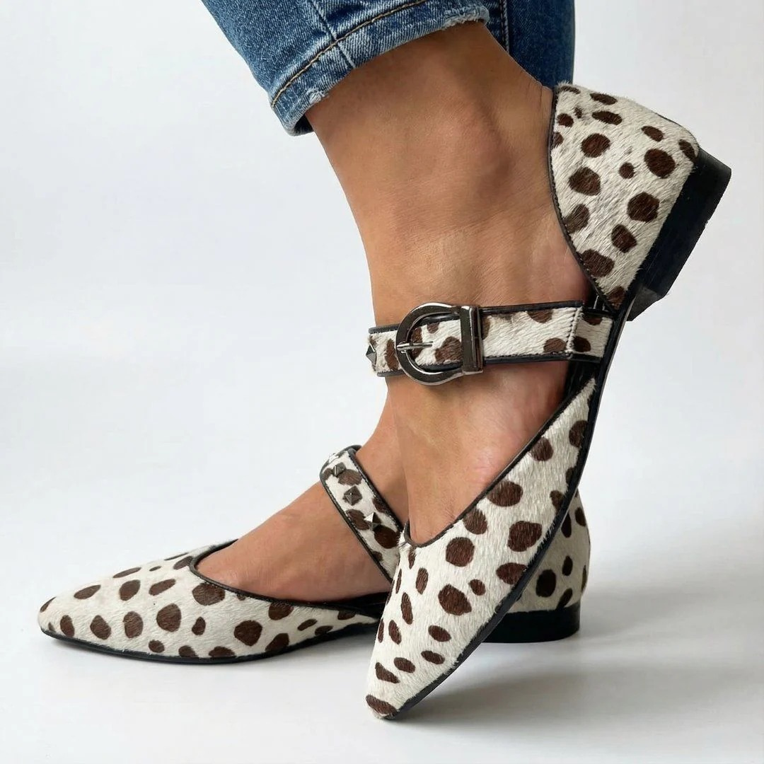 Sorina - Pantofi cu imprimeu leopard
