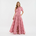Eliza - Rochie bufantă cu mânecă scurtă