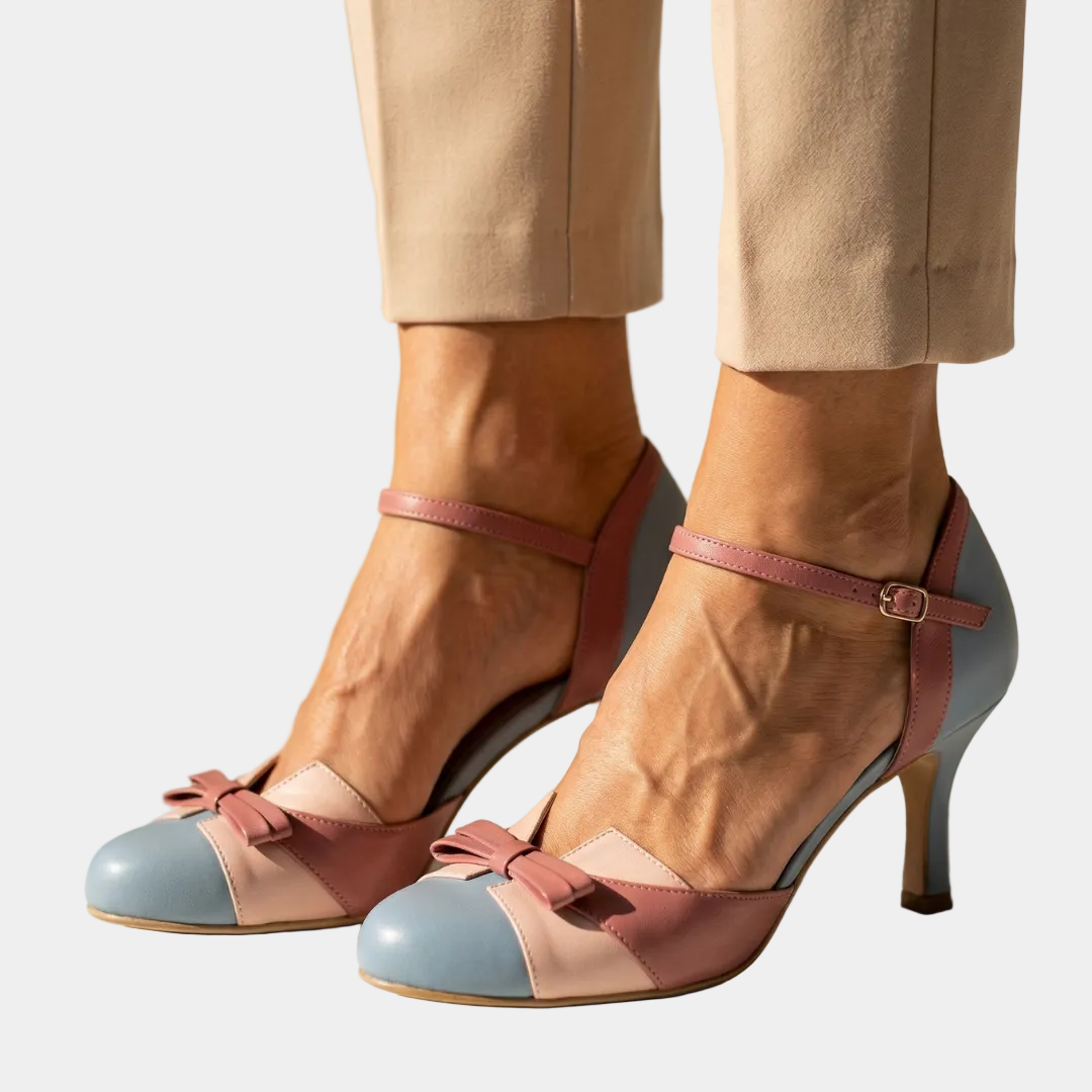 Élise - Pantofi cu toc din piele confortabili