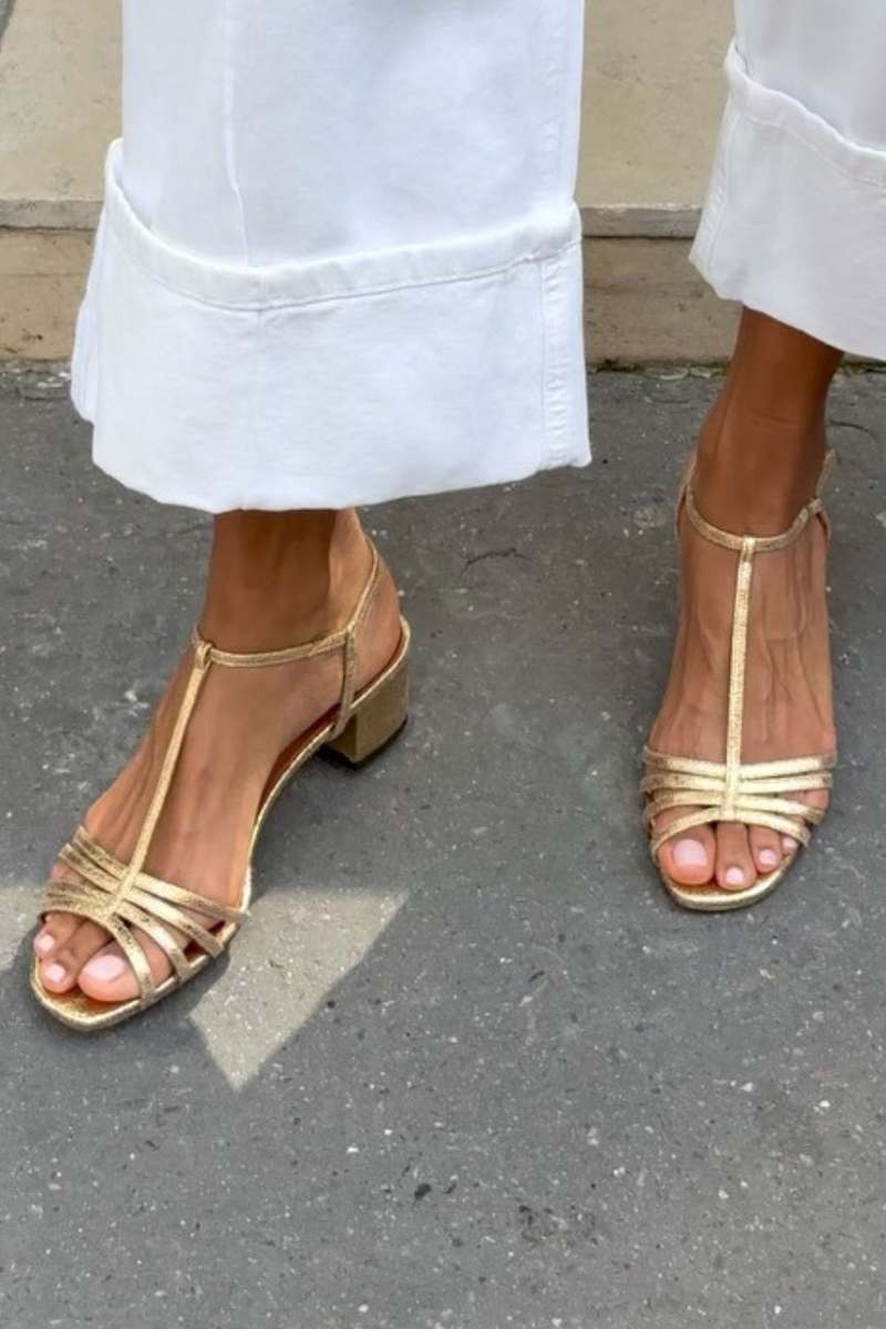 Allegra | Sandale Aurii Eleganță Zilnică