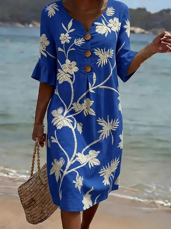 Rochie casual pentru femei cu imprimeu floral