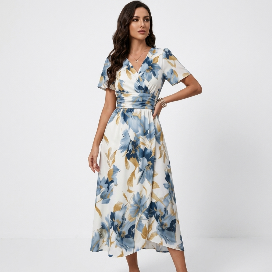 Ioana - Rochie Florală Midi