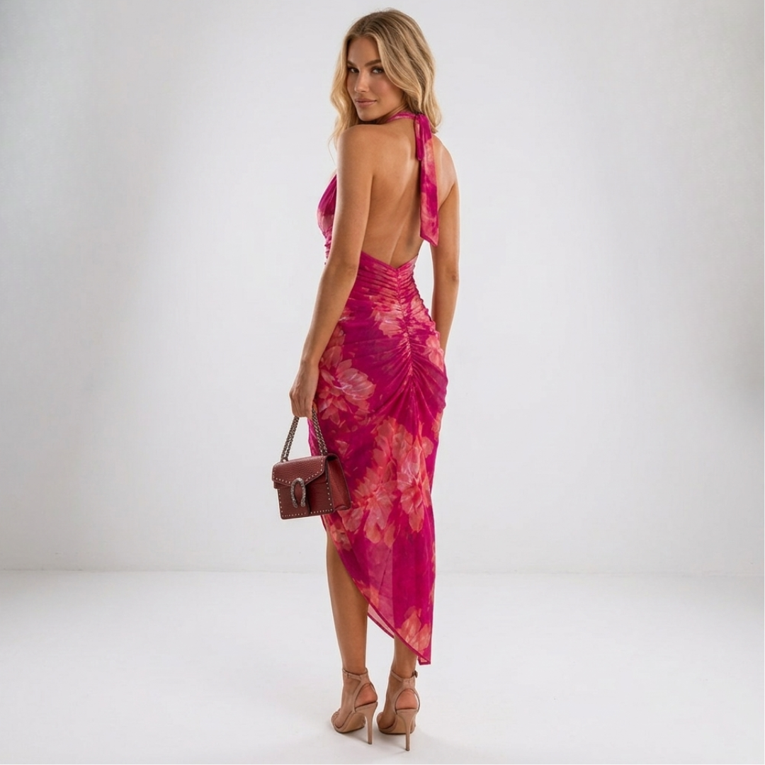 Elena – Rochie lejeră cu imprimeu vibrant