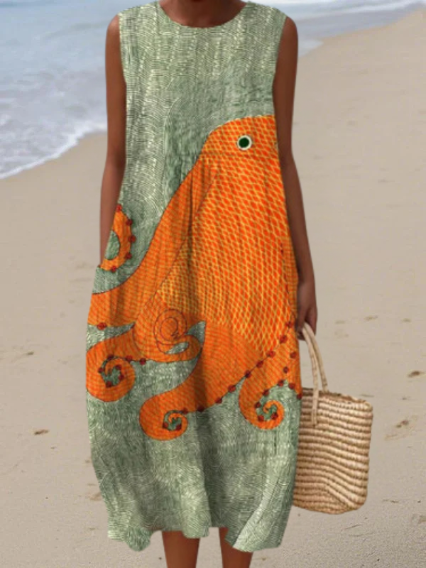 Rochie Midi Tess™ Oceanic