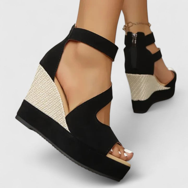 Zynavielle | Sandale ortopedice cu toc wedge