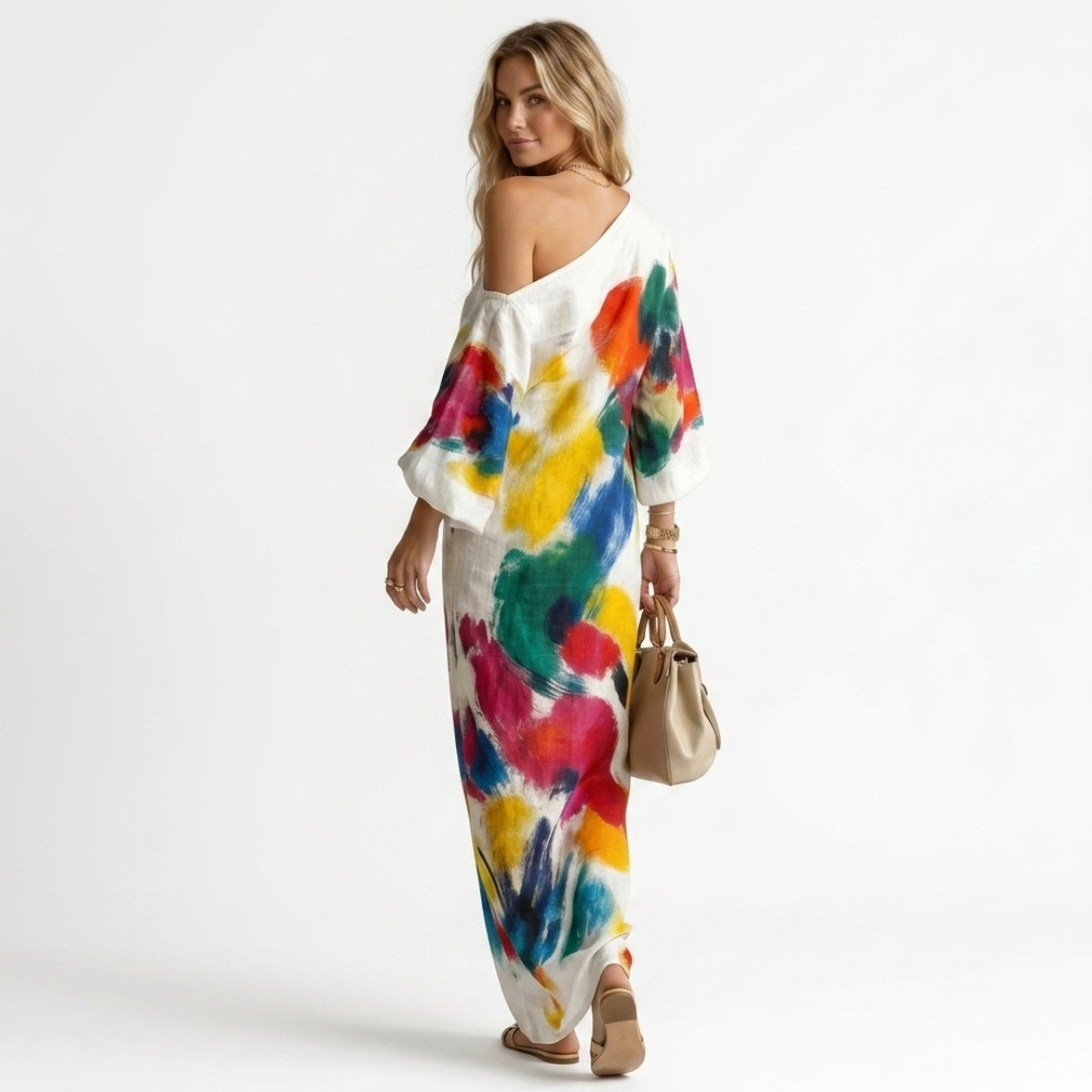 Doina - Rochie artistică cu un umăr