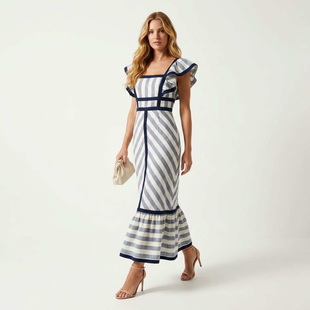 Sandy - Rochie maxi retro
