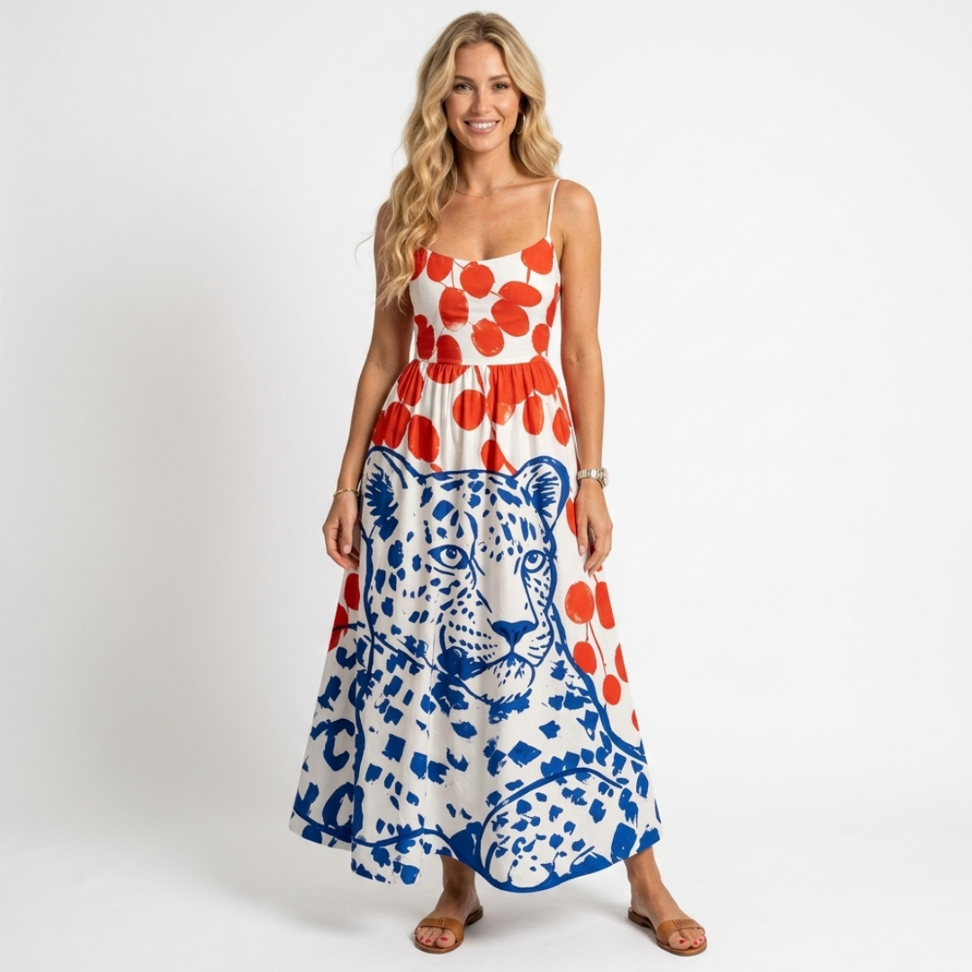 Castille | Rochie midi cu model