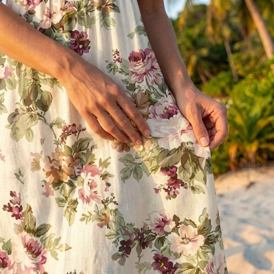 Flora - Rochie Vintage Cu Imprimare Florală