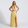 Bianca - Rochie Maxi cu Decolteu Adânc