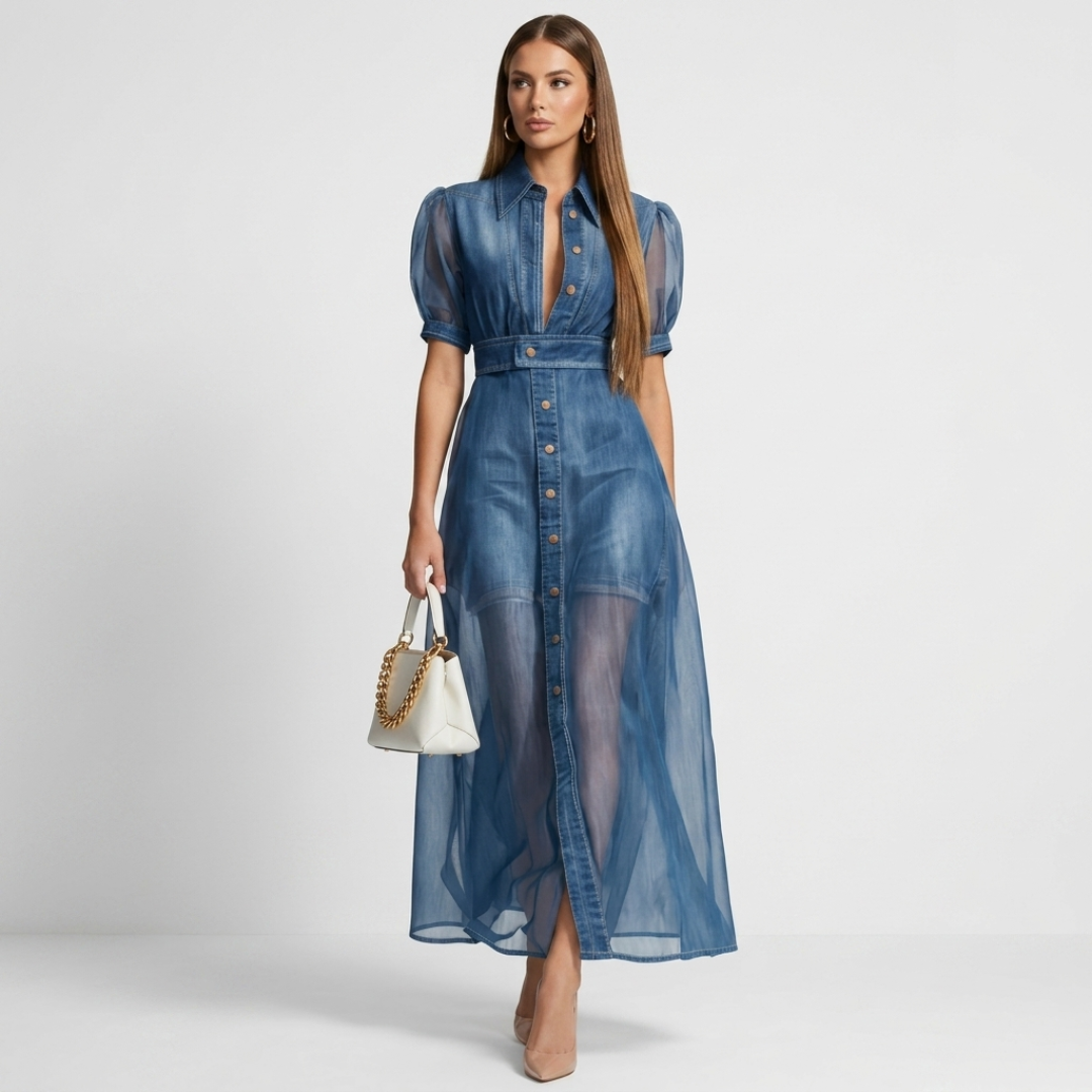Andra - Rochie în stil denim