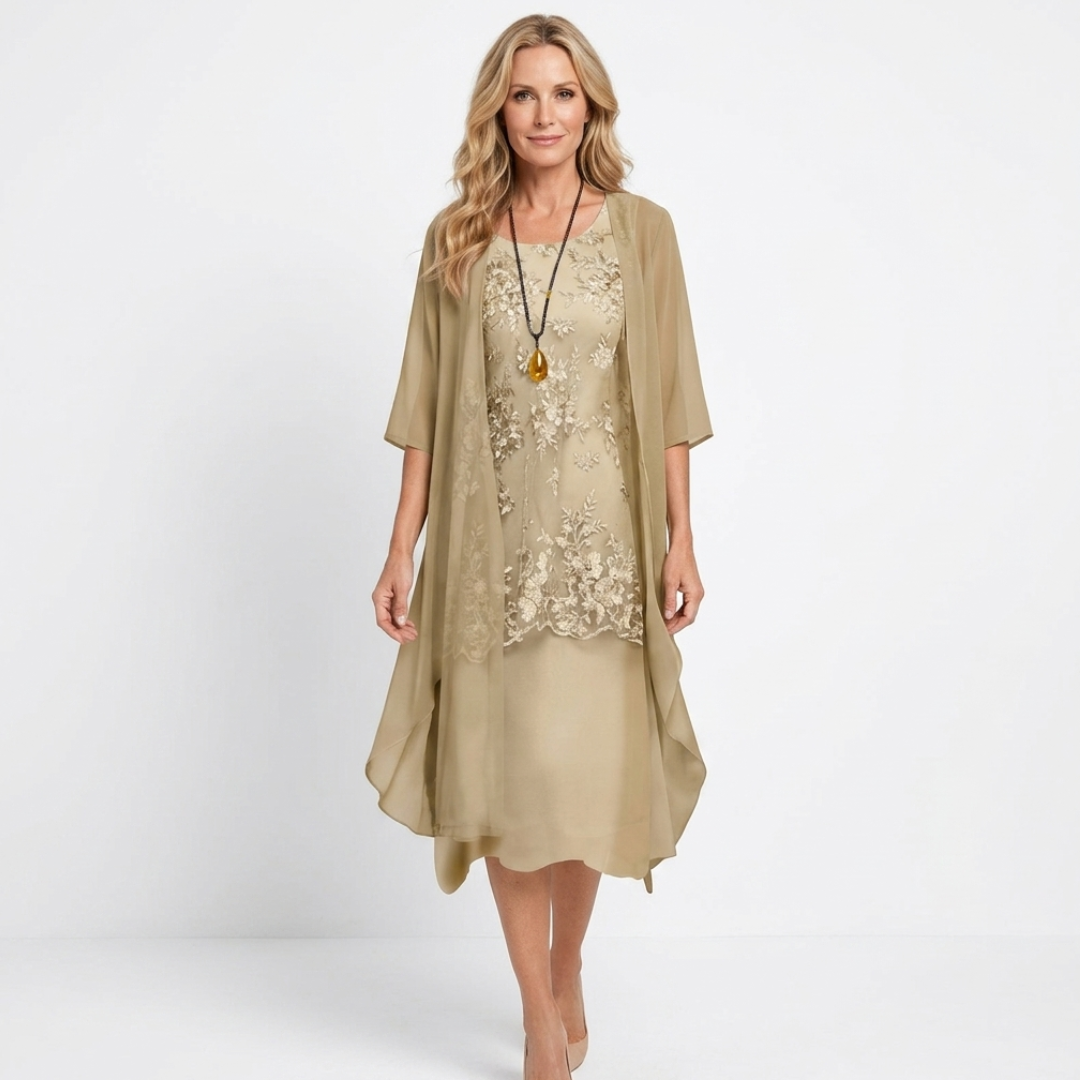 Lumi - Rochie din Două Piese din Șifon