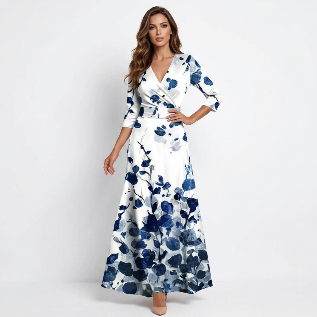 Calla - Rochie Maxi Florală Elegantă