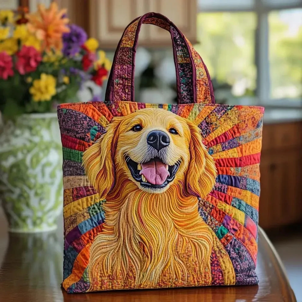 Compagno Dorato | Geantă Quilted Făcută Manual