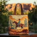 Desert Rider | Tote Quilted Fatta a Mano