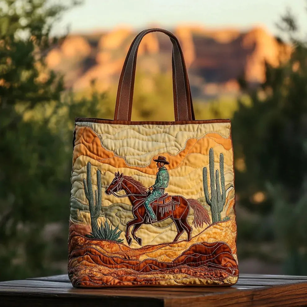 Desert Rider | Tote Quilted Fatta a Mano