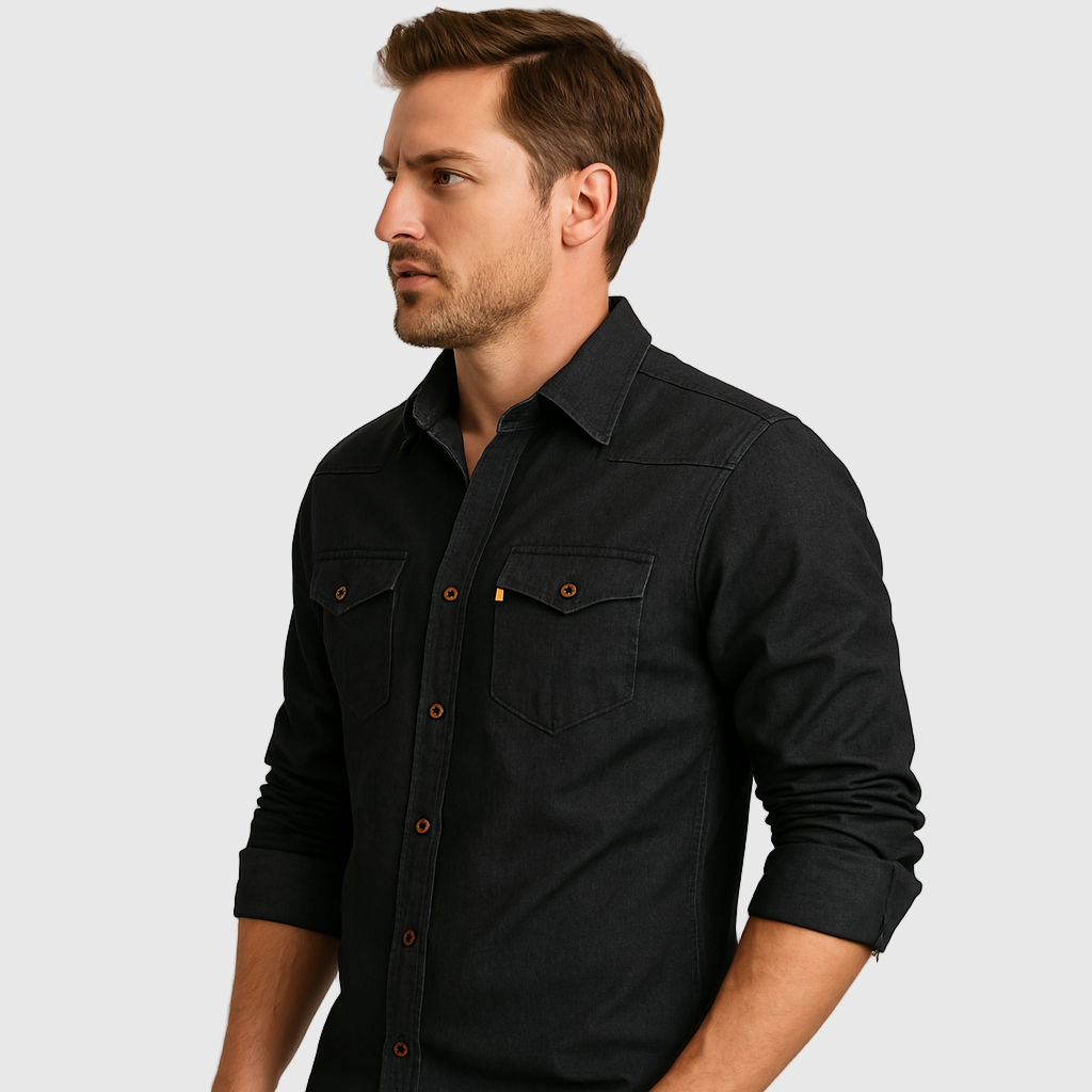 DŽIM – Cămașă din denim din bumbac