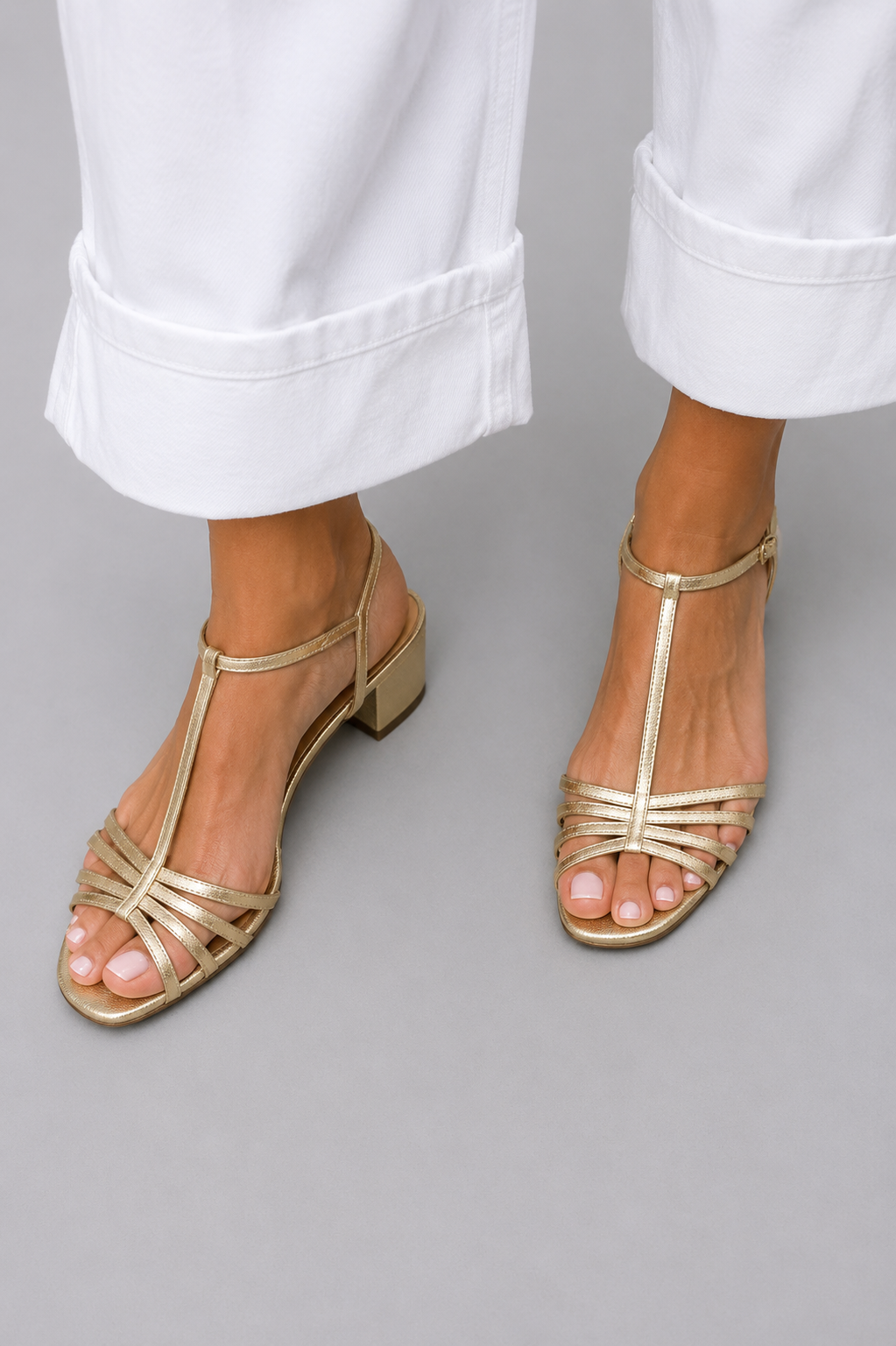 Allegra | Sandale Aurii Eleganță Zilnică