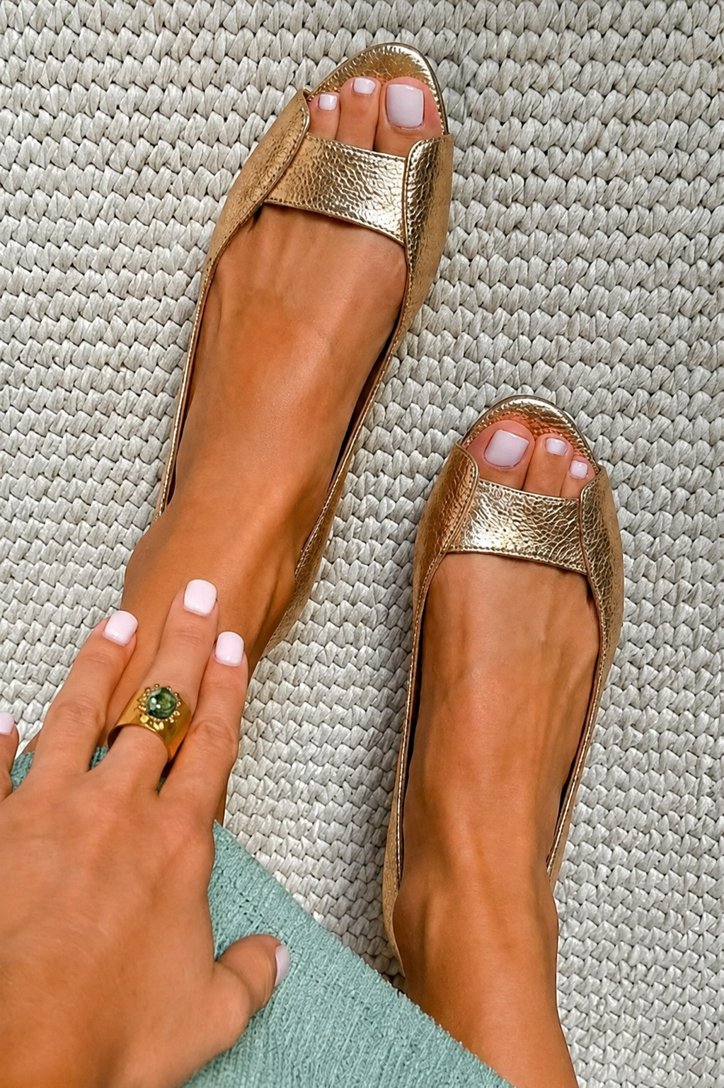Adelina | Sandale Aurii Comfort Chic